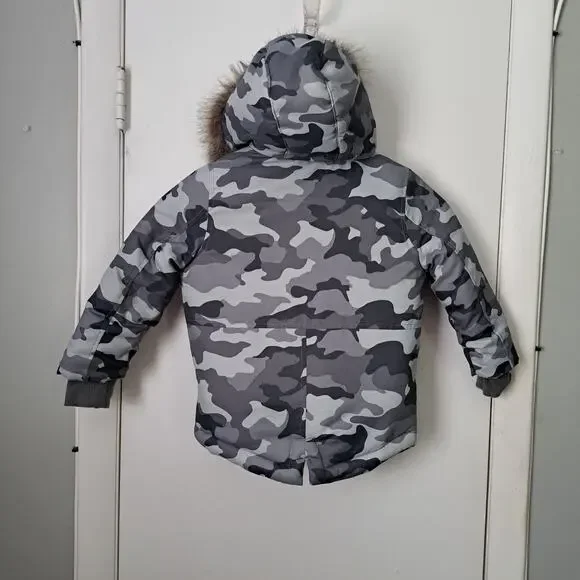 Cat & Jack Toddler Boys Camo Full Zip Puffer Winter Coat 3T - Picture 2 of 10